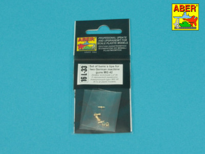 Zestaw końcówek luf do 2 niemieckich karabinów maszynowych typu MG 42 bez osłon - 10