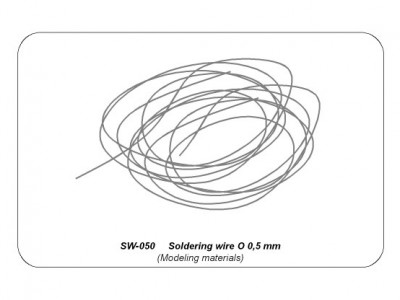Drut cynowy o średnicy 0,50 mm długość 5m