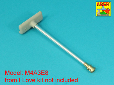 Muzzle brake for 76 mm M1A2 barrel to U.S. Sherman M4A3E8 tank - 13