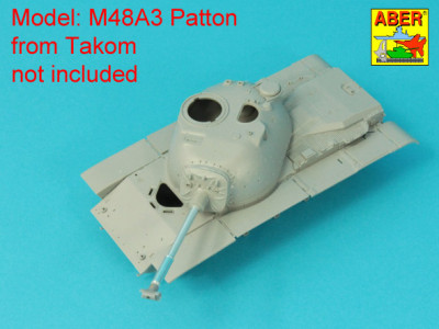 90 mm M-36 tank barrel with T-Shaped Muzzel Brake for without mantlet cover for U.S. M47 or M48A3 Patton tanks - 9
