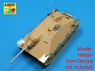 Lufa 75mm Pak39 L/48 do niemieckiego działa pancernego Hetzer lub E10 - 3