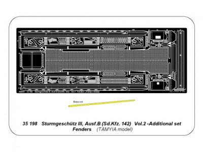 German anti-tank self proppeled gun Sturmgeschütz III, Ausf.B (Sd.Kfz. 142) - vol. 2 - additional set - fenders