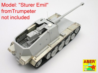 Niemiecki niszczyciel czołgów 12,8 cm Sf. L/61 (Pz.Sf.V) ''Sturer Emil'' - cz.1 - zestaw podstawowy - 3