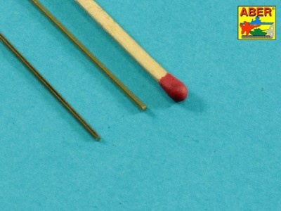 Brass  hexagonal rods 1,0mm length 245mm x2 pcs. - 2