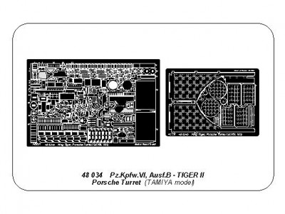 Niemiecki czołg ciężki Pz.Kpfw.VI, Ausf.B TIGER II z wieżą Porsche - 4