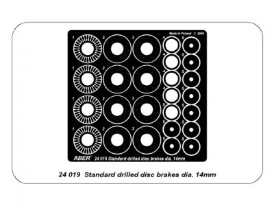 Standard drilled discs brakes dia. 14mm - 5