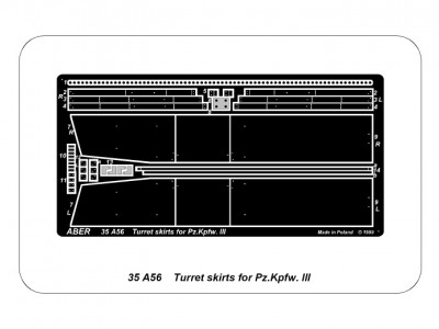 Osłony boczne wieży do czołgu Panzer III - 4