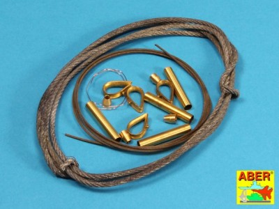 Tow cables and track cable with brackets used on Tiger I, King Tiger and Panther - 1