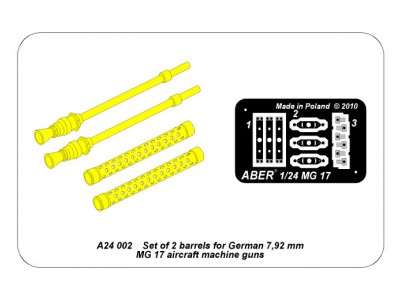 Zestaw 2 toczonych Luf do niemieckich karabinów maszynowych MG17 - 4