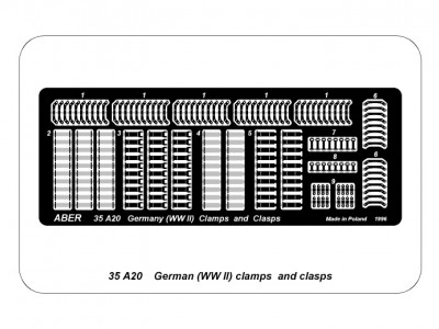 Movable clamps and clasps for german WW II vehicles (1 choice) - 4