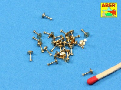 Turned imitation of Hexagonal bolts - 1,19mm x 30 pcs. - 2