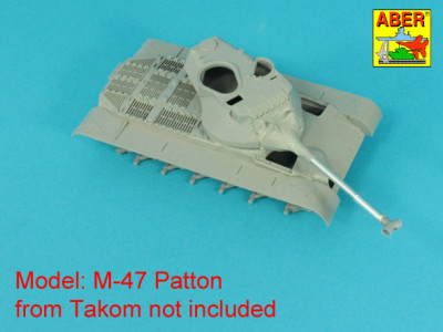 Lufa z hamulcem o kształcie  Y do czołgu M47 Patton z pokrowcem na jarzmo - 4
