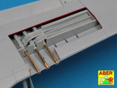 Set of 6 turned U.S. cal .50 (12,7mm) Browning M2 barrels for P-51 Mustang - 5