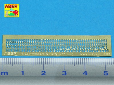 Numbers and letters (1,0mm) - 2