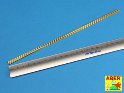 Brass Tubes Ø1,50x0,20 mm length 245 mm x 4 pcs. - 2