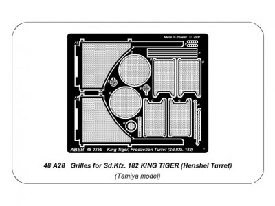 Grilles for Sd.Kfz. 182 King Tiger (Henshel Turret) - 8