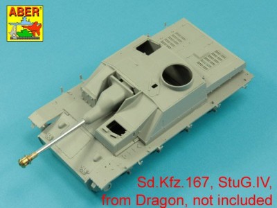 German StuK.40 L/48 7,5cm barrel with final muzzle brake for Stug.III, Ausf G final and Stug.IV  late model - 9