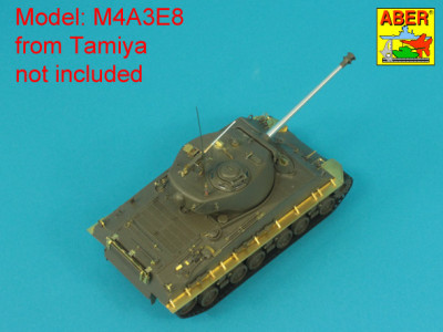 Only barrel: 76 mm  without muzzle brake for Sherman M4A3E8 - 5