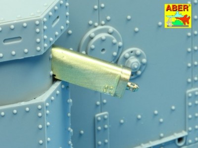 Barrels for British WWI Tank Mk.I Female or 0.303 Vickers gun x 4 8mm Hotchkiss m.1909 x 1 - 9