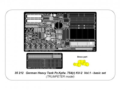 Niemiecki czołg ciężki Pz.Kpfw.754(r) KW-2 - cz. 1 - zestaw podstawowy - 4