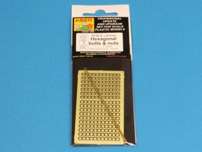 Hexagonal bolts and nuts 1,5mm useful for 1/16 scale - 4