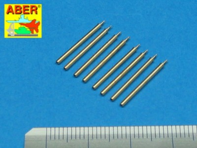 Set of 8 turned cal .50 (12,7mm) U.S. Browning M2 barrels for P-47 Thunderbolt - 2