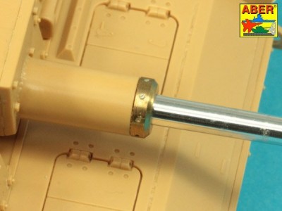 German StuK.40 L/48 7,5cm barrel with final muzzle brake for Stug.III, Ausf G final and Stug.IV  late model - 7