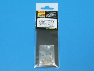 Set of 12 pcs 150 mm barrels for German ships: Bismarck, Tirpitz, Scharnhorst, Gneisenau - 4