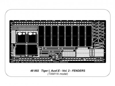Sd.Kfz.181 Pz.Kpfw.VI Ausf.E Tiger I early production - vol. 2 - additional set - fenders