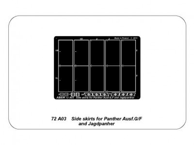 Side skirts for Panther Ausf.G/F and Jagdpanther - 4
