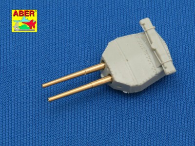Zestaw 8 Luf 381mm do wież bez osłon anty podmuchowych dla okrętu Hood - 3