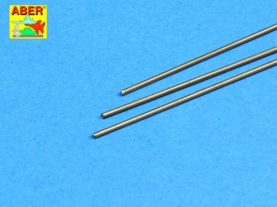 Brass  round rods fi 1,1mm length 245mm x 3 pcs. - 1