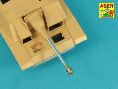 German StuK.40 L/48 7,5 cm Barrel with final model muzzle brake for StuG. III Ausf.G final - 6