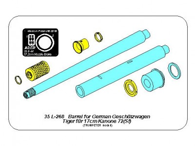 Lufa do niemieckiej armaty samobieżnej 17cm Kanone 72 (Sf) - 15