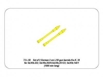 Zestaw 2 luf do KwK 38 - 7