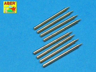 Set of 8 turned cal .50 (12,7mm) U.S. Browning M2 barrels for P-47 Thunderbolt - 1