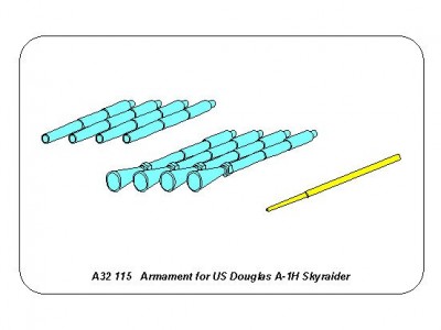 Armament for US Douglas A-1H Skyraider - 10