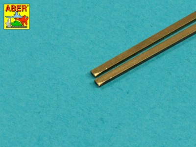 Brass  square rods 1,5 mm length 245mm x2 pcs. - 2