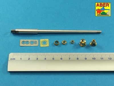 Barrel for German 8,8cm Kw.K 43 (L/71) gun used on Tiger B Porsche turret-late for TAKOM model - 2