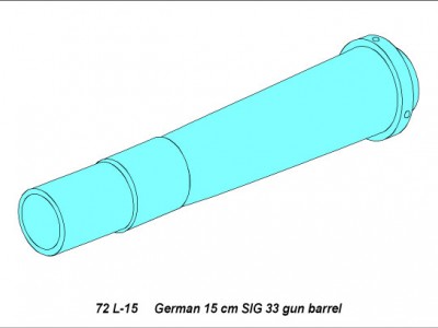 German 15cm SIG 33 gun barrel - 4