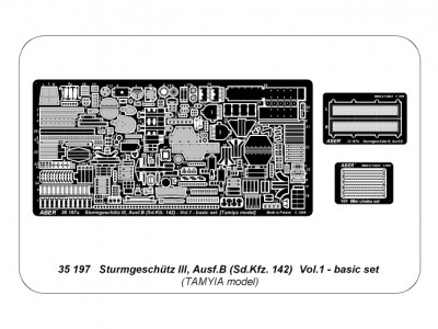 German anti-tank self proppeled gun Sturmgeschütz III, Ausf.B (Sd.Kfz. 142) - vol.1 - basic set