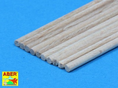 Pręty drewniane Ø2,00 mm dugości 245 mm x 10 szt. - 3