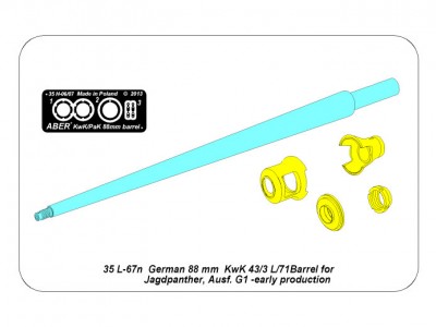 88 mm Pak 43/3 L/71 Barrel for German Tank Destroyer Jagdpanther Ausf.G1 early - 10