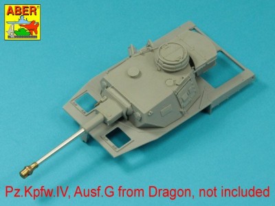 German 75mm barrel for KwK40L/43 with early model muzzle brake for Pz.Kpfw. VI, Ausf.G - 4