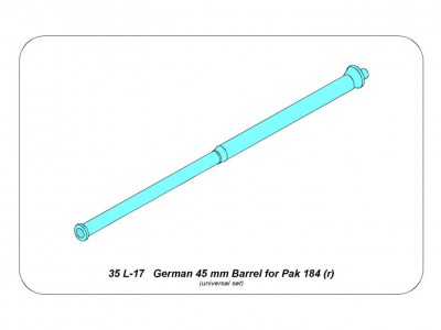 Lufa 45mm do niemieckiej armaty p/panc Pak 184 (r) - 4