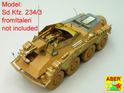Side bin doors and additional parts for Sd.Kfz. 234 - 3