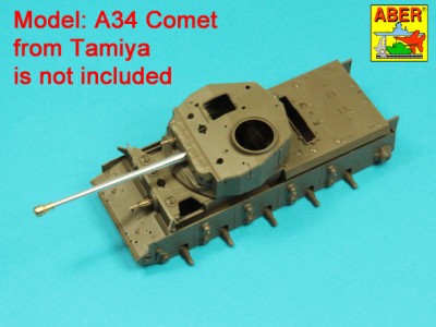 76,2 mm Ordinance Q.F. 3-in. 17 PDR. Mk. II barrel with muzzle brake for A34 COMET - 4