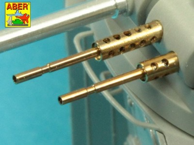 Armament for French Light Armoured Car AML-60-7, barrel for 7,62mm Macxhine guns x 2 pcs.  90mm mortar - 10