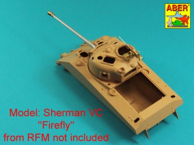76,2mm Ordinance Q.F. 3-in. 17 PDR. Mk. IV barrel with muzzle brake for Sherman VC ''Firefly'' - 4
