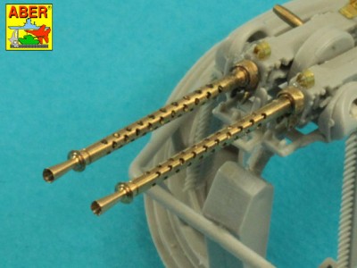 Set of 2 barrels for US cal .50 aircraft heavy machine gun Browning ANM2 with flash hiders - 13